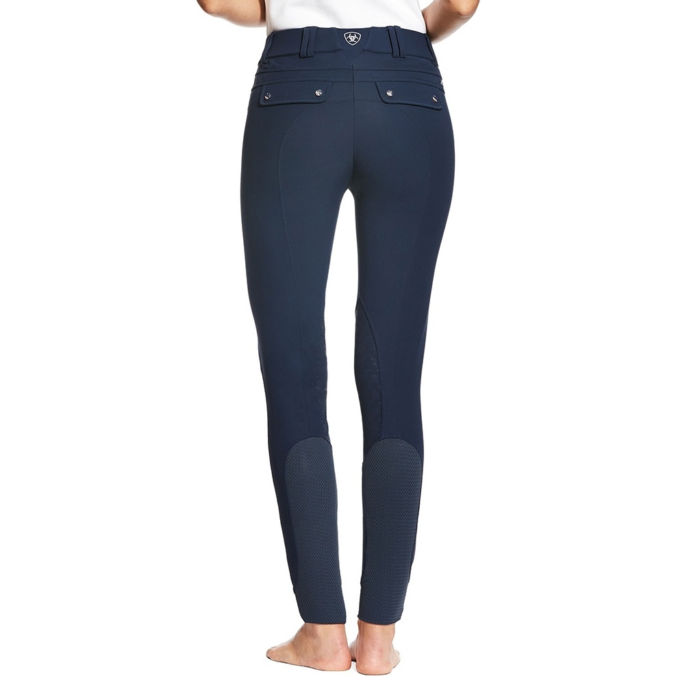 Ariat Damen Tri Factor Grip Kniepatch Reithose Navy